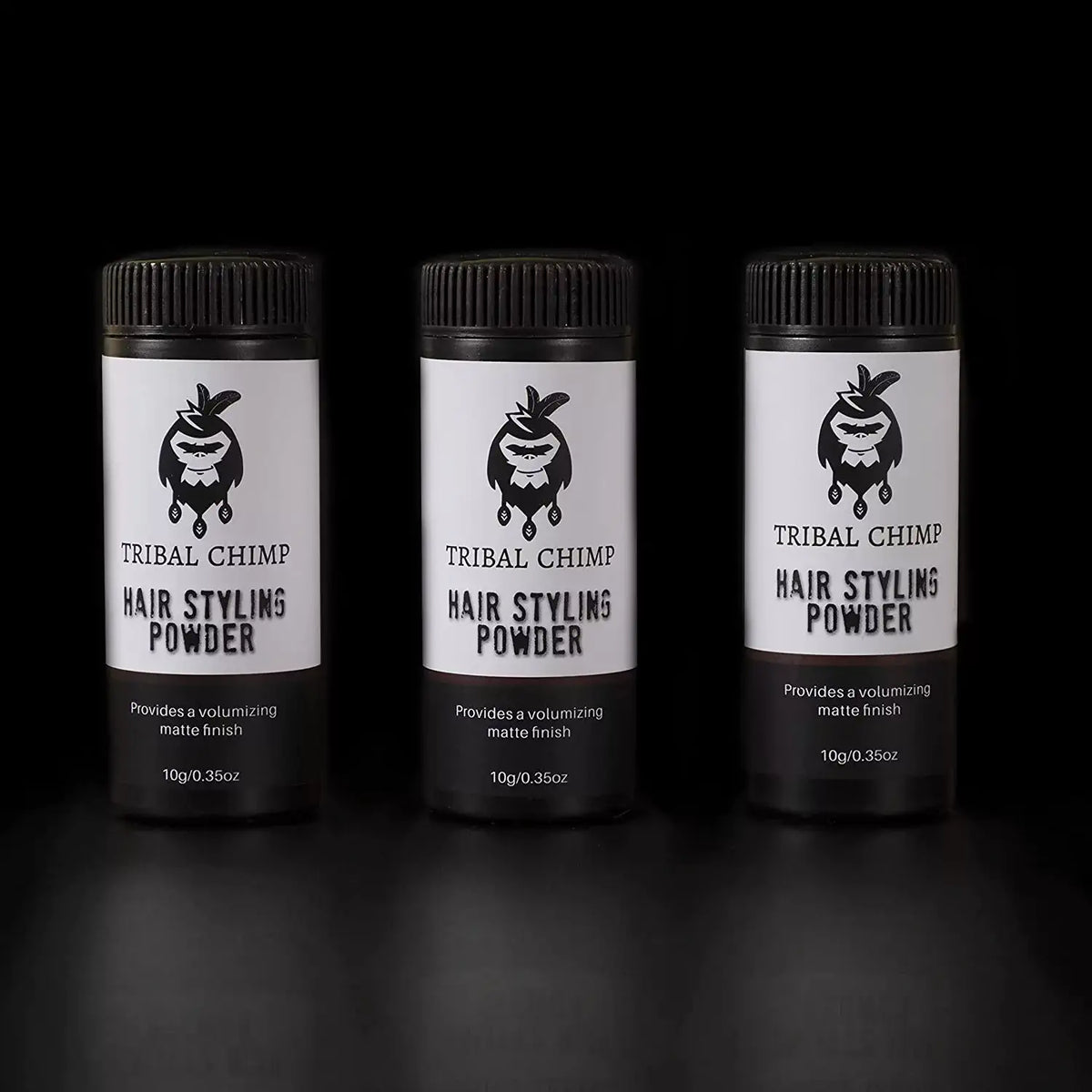 Tribal Chimp Hair Styling Powder - Volumizing Matte Finish (0.35 Oz / 10g) - Cruelty-Free
