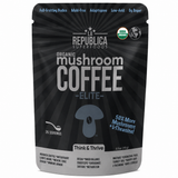 La Republica Decaf Elite Organic Instant Mushroom Coffee - 35 Servings 50% More Mushrooms + L-Theanine — Premium decaf mushroom coffee with 7 dual-extracted, full-fruiting-body mushrooms