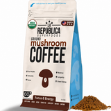 La Republica Organic Ground Mushroom Coffee, Medium Roast - 60 Servings 7 Mushroom Superfood Blend — Organic Arabica coffee blended with Lion’s Mane, Chaga, Reishi, Cordyceps & more.