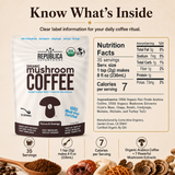 La Republica Organic Instant Mushroom Coffee, 100% Arabica - 35 Servings 100% Arabica Instant Coffee blended with Lion's Mane, Chaga, Reishi, Cordyceps & Turkey Tail