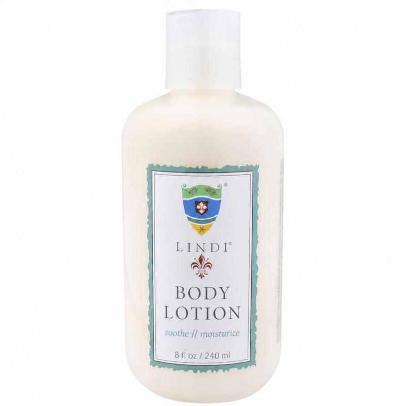 Lindi Skin Body Lotion for Dry, Itchy Skin, Chemo and Radiation, 8 Fl Oz