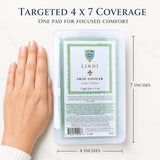 Lindi Skin Cooler Pad, Hydrogel Cooling Pad Post Radiation Treatment 4x7 in