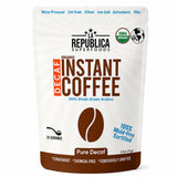 La Republica Organic Decaf Instant Coffee, Colombian Roast - 35 Servings Colombian Arabica Decaf — Rich medium roast instant coffee with smooth toasted caramel notes and a satisfying finish