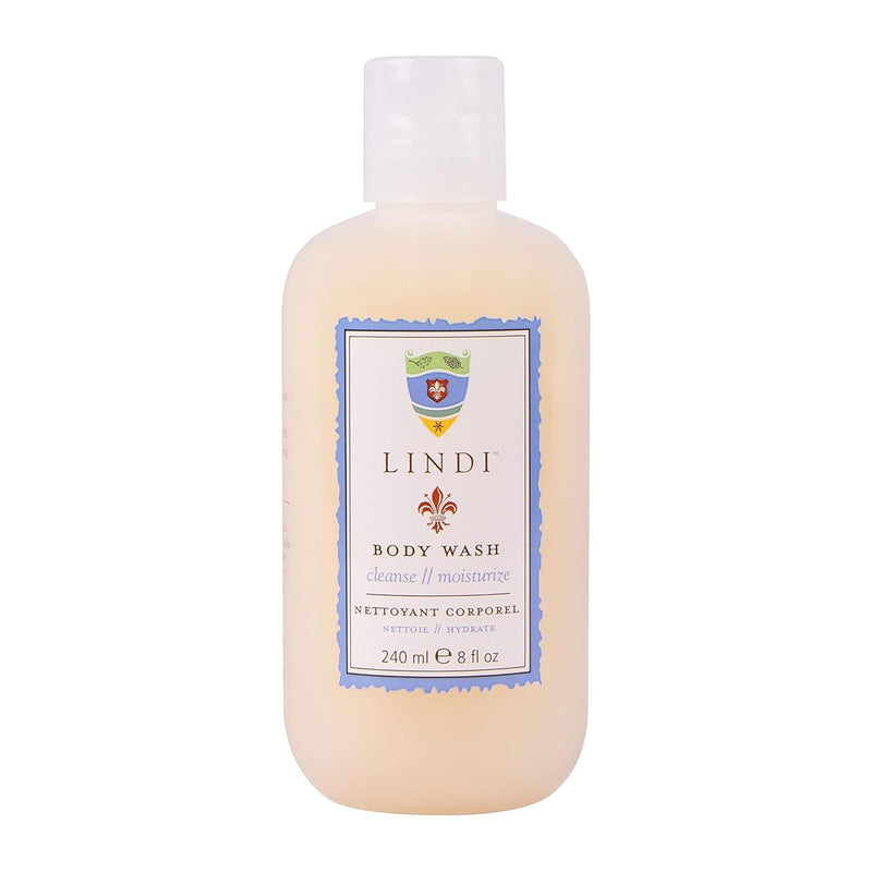 Lindi Skin Non Foaming Body Wash for Dry, Itchy Skin and Scalp, 8 Fl Oz
