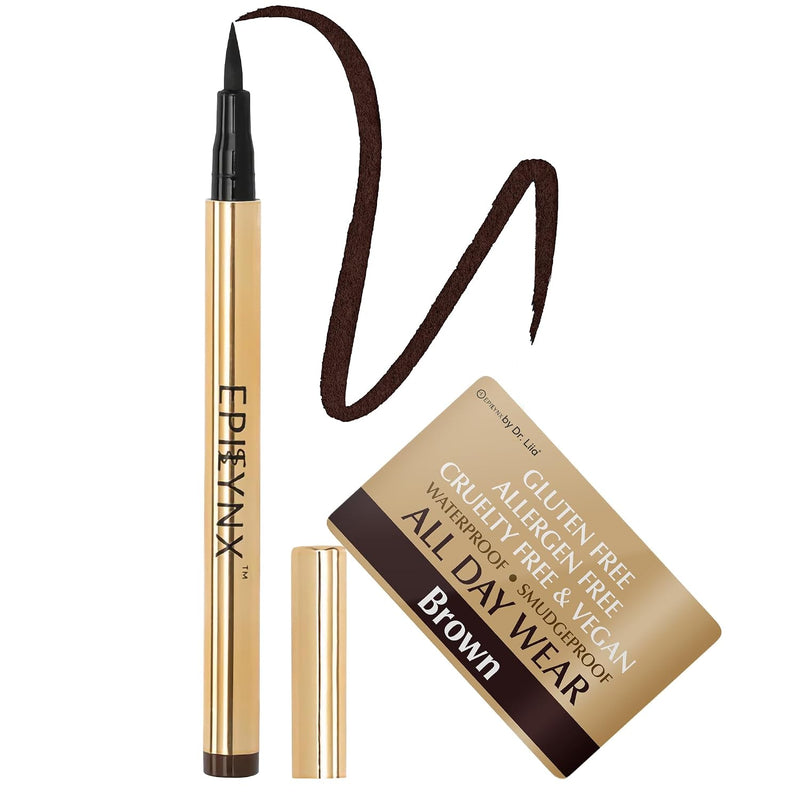 EPILYNX All Day Waterproof Liquid Eyeliner, Brown 2mL