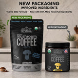La Republica Elite Organic Instant Mushroom Coffee - 35 Servings - 50% More Mushrooms + L-Theanine — Premium Elite blend with 7 dual-extracted, full-fruiting-body mushrooms