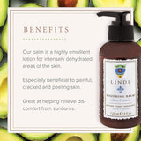 Lindi Skin Soothing Balm for Cracked Hands and Feet, Unscented, 4 Fl Oz