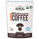 La Republica Decaf Organic Mushroom Coffee With 7 Mushrooms - 35 Servings Made with 7 Mushroom Fruiting Body Extracts
