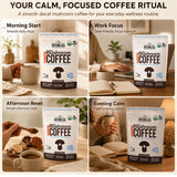 La Republica Decaf Organic Mushroom Coffee With 7 Mushrooms - 35 Servings Made with 7 Mushroom Fruiting Body Extracts