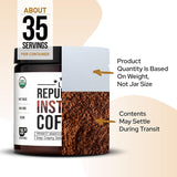 La Republica Organic Mushroom Coffee (35 Servings) made with only Full-Fruiting Bodies, Arabica Shade-Grown with Lion's Mane, Reishi, Chaga, Cordyceps, Shiitake, Maitake, and Turkey Tail