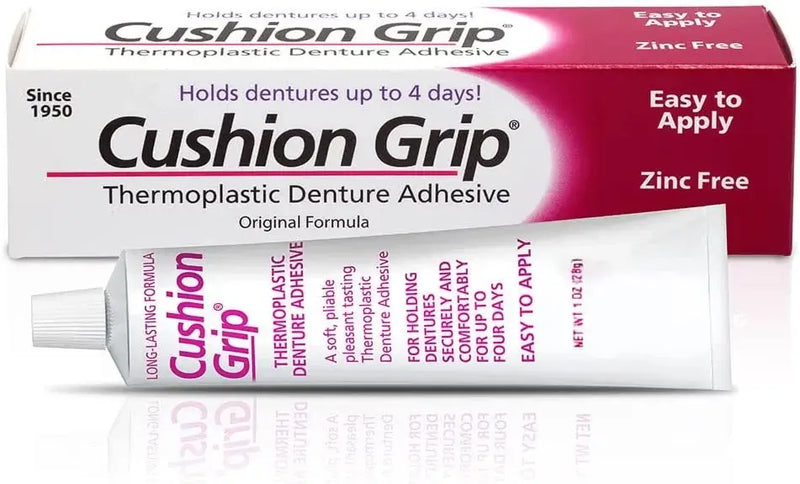 Cushion Grip - a Soft Pliable Thermoplastic for Refitting and Tightening Dentures 1 Oz (28 Grams)…