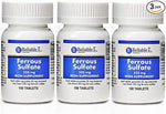 Ferrous Sulfate Iron 325 mg Generic for Feosol 100 Tablets Pack of 3…